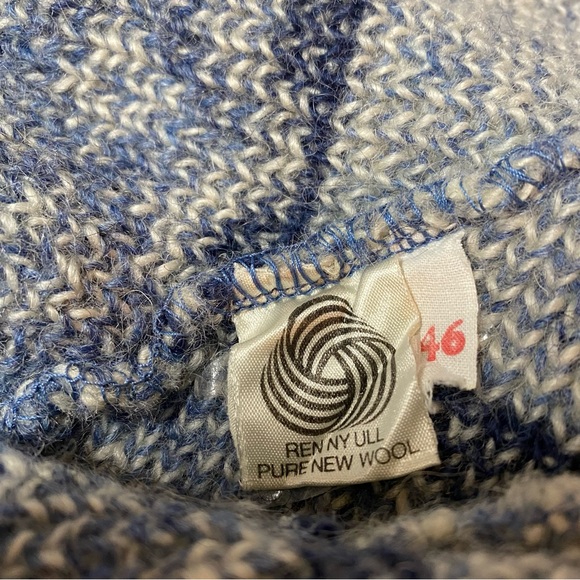 NORWAY Stavanger 100% Pure New Wool Completely Handmade Ski Cardigan Size S / 46 - Picture 7 of 10